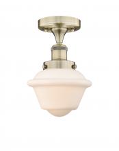  616-1F-AB-G531 - Oxford - 1 Light - 7 inch - Antique Brass - Semi-Flush Mount