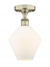  616-1F-AB-G651-8 - Cindyrella - 1 Light - 8 inch - Antique Brass - Semi-Flush Mount