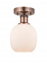  616-1F-AC-G101 - Belfast - 1 Light - 6 inch - Antique Copper - Flush Mount