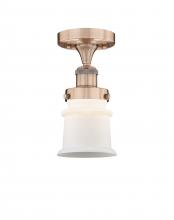  616-1F-AC-G181S - Canton - 1 Light - 5 inch - Antique Copper - Semi-Flush Mount