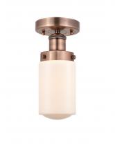  616-1F-AC-G311 - Dover - 1 Light - 5 inch - Antique Copper - Semi-Flush Mount