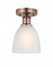  616-1F-AC-G381 - Castile - 1 Light - 6 inch - Antique Copper - Flush Mount