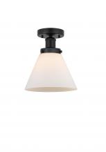  616-1F-BK-G41 - Cone - 1 Light - 8 inch - Matte Black - Semi-Flush Mount