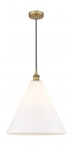  616-1P-BB-GBC-161-LED - Berkshire - 1 Light - 16 inch - Brushed Brass - Cord hung - Pendant