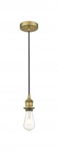  616-1P-BB - Edison - 1 Light - 2 inch - Brushed Brass - Cord hung - Mini Pendant