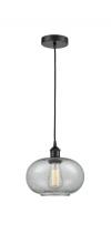  616-1P-BK-G247-LED - Gorham - 1 Light - 10 inch - Matte Black - Cord hung - Mini Pendant