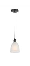  616-1P-BK-G441-LED - Brookfield - 1 Light - 6 inch - Matte Black - Cord hung - Mini Pendant