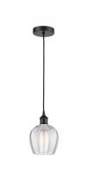  616-1P-BK-G462-6-LED - Norfolk - 1 Light - 6 inch - Matte Black - Cord hung - Mini Pendant