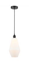  616-1P-BK-G651-7-LED - Cindyrella - 1 Light - 7 inch - Matte Black - Cord hung - Mini Pendant