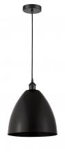  616-1P-BK-MBD-12-BK-LED - Bristol - 1 Light - 12 inch - Matte Black - Cord hung - Mini Pendant