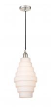 Innovations Lighting 616-1P-PN-G671-8-LED - Cascade - 1 Light - 8 inch - Polished Nickel - Cord hung - Mini Pendant