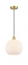 Innovations Lighting 616-1P-SG-G121-10-LED - Athens - 1 Light - 10 inch - Satin Gold - Cord hung - Mini Pendant