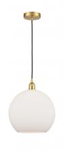 Innovations Lighting 616-1P-SG-G121-12-LED - Athens - 1 Light - 12 inch - Satin Gold - Cord hung - Mini Pendant