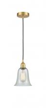 Innovations Lighting 616-1P-SG-G2812-LED - Hanover - 1 Light - 6 inch - Satin Gold - Cord hung - Mini Pendant