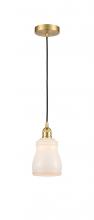 Innovations Lighting 616-1P-SG-G391-LED - Ellery - 1 Light - 5 inch - Satin Gold - Cord hung - Mini Pendant