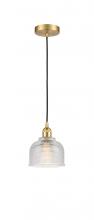 Innovations Lighting 616-1P-SG-G412-LED - Dayton - 1 Light - 6 inch - Satin Gold - Cord hung - Mini Pendant