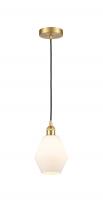 Innovations Lighting 616-1P-SG-G651-6-LED - Cindyrella - 1 Light - 6 inch - Satin Gold - Cord hung - Mini Pendant