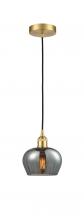 Innovations Lighting 616-1P-SG-G93-LED - Fenton - 1 Light - 7 inch - Satin Gold - Cord hung - Mini Pendant