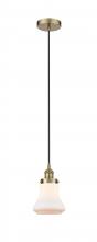  616-1PH-AB-G191-LED - Bellmont - 1 Light - 6 inch - Antique Brass - Cord hung - Mini Pendant