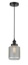  616-1PH-BK-G262-LED - Stanton - 1 Light - 6 inch - Matte Black - Cord hung - Mini Pendant