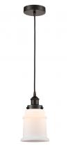 Innovations Lighting 616-1PH-OB-G181-LED - Canton - 1 Light - 6 inch - Oil Rubbed Bronze - Cord hung - Mini Pendant