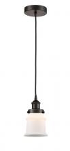 Innovations Lighting 616-1PH-OB-G181S-LED - Canton - 1 Light - 5 inch - Oil Rubbed Bronze - Cord hung - Mini Pendant