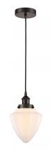 Innovations Lighting 616-1PH-OB-G661-7-LED - Bullet - 1 Light - 7 inch - Oil Rubbed Bronze - Cord hung - Mini Pendant