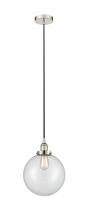  616-1PH-PN-G202-10 - Beacon - 1 Light - 10 inch - Polished Nickel - Cord hung - Mini Pendant
