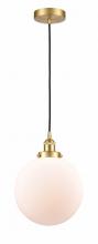 Innovations Lighting 616-1PH-SG-G201-10-LED - Beacon - 1 Light - 10 inch - Satin Gold - Cord hung - Mini Pendant