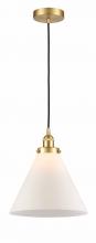 Innovations Lighting 616-1PH-SG-G41-L-LED - Cone - 1 Light - 12 inch - Satin Gold - Cord hung - Mini Pendant