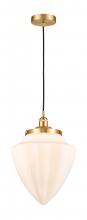 Innovations Lighting 616-1PH-SG-G661-12-LED - Bullet - 1 Light - 12 inch - Satin Gold - Cord hung - Mini Pendant