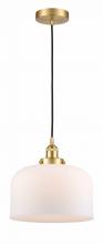 Innovations Lighting 616-1PH-SG-G71-L-LED - Bell - 1 Light - 12 inch - Satin Gold - Cord hung - Mini Pendant