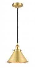 Innovations Lighting 616-1PH-SG-M10-SG-LED - Briarcliff - 1 Light - 10 inch - Satin Gold - Cord hung - Mini Pendant