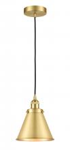 Innovations Lighting 616-1PH-SG-M13-SG-LED - Appalachian - 1 Light - 8 inch - Satin Gold - Cord hung - Mini Pendant