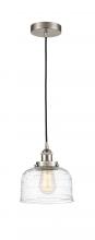  616-1PH-SN-G713 - Bell - 1 Light - 8 inch - Brushed Satin Nickel - Cord hung - Mini Pendant