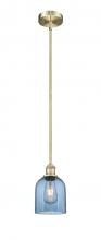  616-1S-AB-G558-6BL - Bella - 1 Light - 6 inch - Antique Brass - Cord hung - Mini Pendant