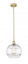  616-1S-BB-G556-12CL - Rochester - 1 Light - 12 inch - Brushed Brass - Cord hung - Mini Pendant