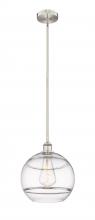  616-1S-SN-G556-12CL - Rochester - 1 Light - 12 inch - Brushed Satin Nickel - Cord hung - Mini Pendant