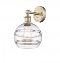  616-1W-AB-G556-8CL - Rochester - 1 Light - 8 inch - Antique Brass - Sconce