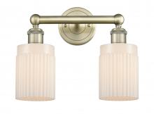  616-2W-AB-G341 - Hadley - 2 Light - 14 inch - Antique Brass - Bath Vanity Light