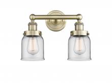  616-2W-AB-G52 - Bell - 2 Light - 14 inch - Antique Brass - Bath Vanity Light