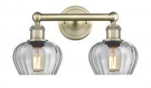 616-2W-AB-G92 - Fenton - 2 Light - 16 inch - Antique Brass - Bath Vanity Light