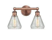  616-2W-AC-G275 - Conesus - 2 Light - 15 inch - Antique Copper - Bath Vanity Light