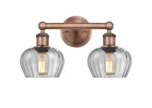  616-2W-AC-G92 - Fenton - 2 Light - 16 inch - Antique Copper - Bath Vanity Light
