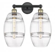  616-2W-BAB-G557-8CL - Vaz - 2 Light - 17 inch - Black Antique Brass - Bath Vanity Light