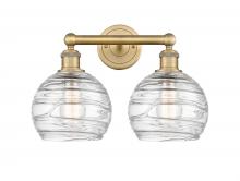  616-2W-BB-G1213-8 - Athens Deco Swirl - 2 Light - 17 inch - Brushed Brass - Bath Vanity Light
