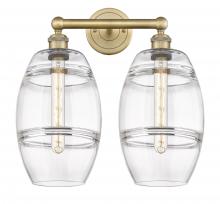  616-2W-BB-G557-8CL - Vaz - 2 Light - 17 inch - Brushed Brass - Bath Vanity Light