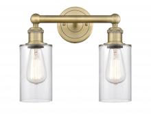  616-2W-BB-G802 - Clymer - 2 Light - 13 inch - Brushed Brass - Bath Vanity Light