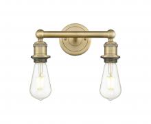  616-2W-BB - Edison - 2 Light - 11 inch - Brushed Brass - Bath Vanity Light