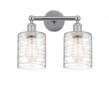  616-2W-PC-G1113 - Cobbleskill - 2 Light - 14 inch - Polished Chrome - Bath Vanity Light